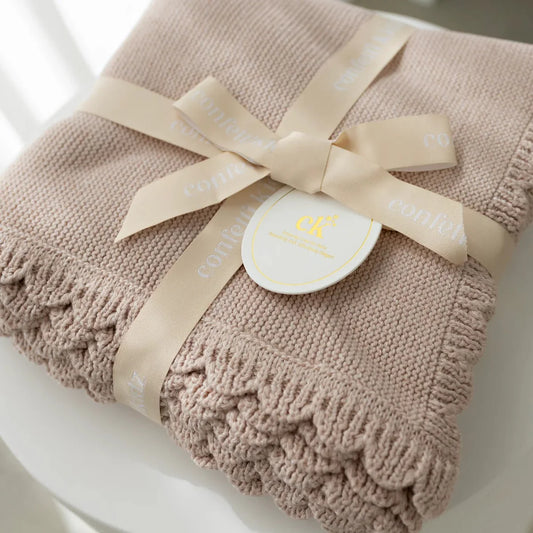 Confetti Kidz / Heritage Knit Blanket - Biscotti