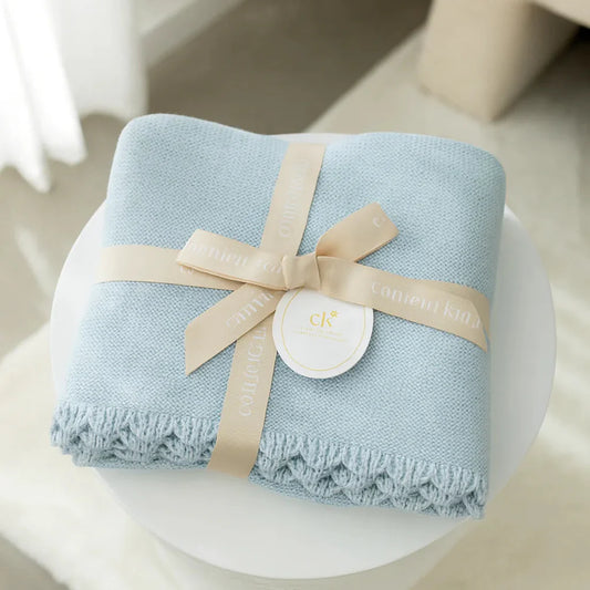 Confetti Kidz / Heritage Knit Blanket - Traditional Blue