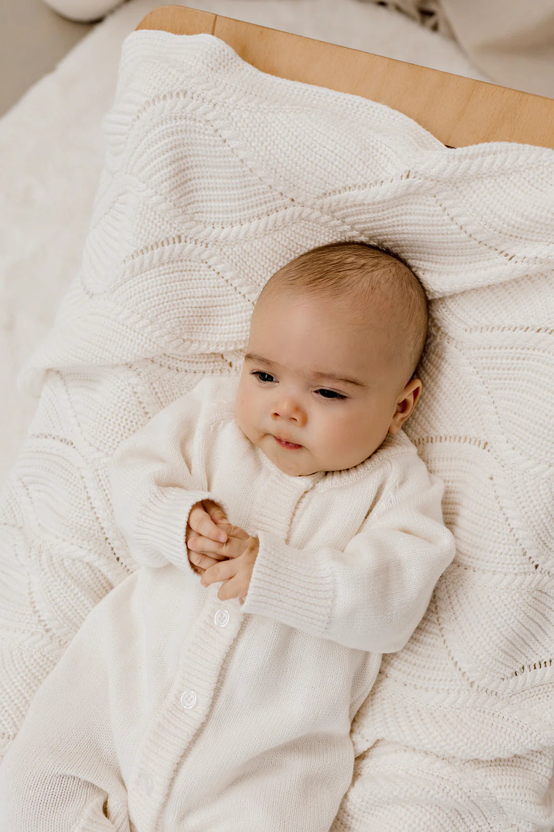 Confetti Kidz / Classic Knit Romper - Milk