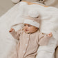 Confetti Kidz / Classic Knit Romper - Biscotti