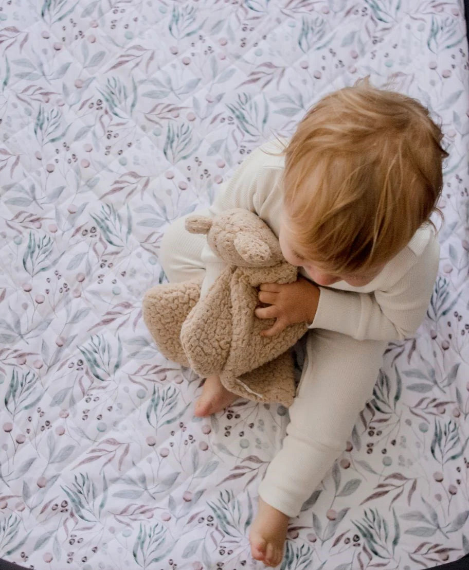 Bambella Designs / Portacot/Travel Cot Waterproof Fitted Sheet - Botanical