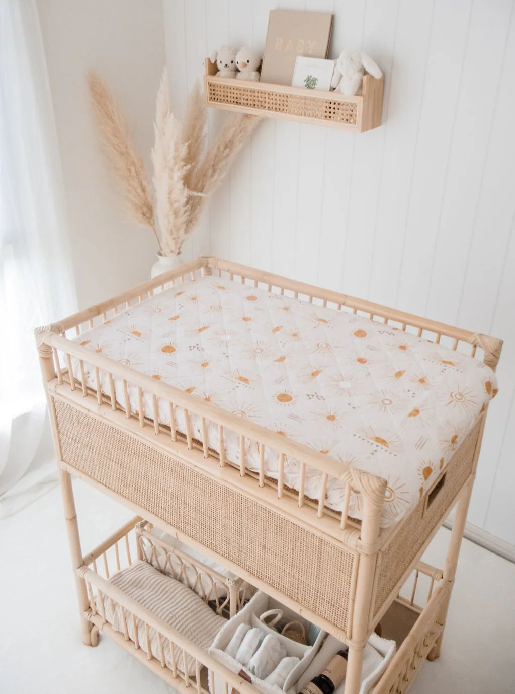 Bambella Designs / Co-Sleeper/Change Mat Fitted Waterproof Sheet - Sunny Days