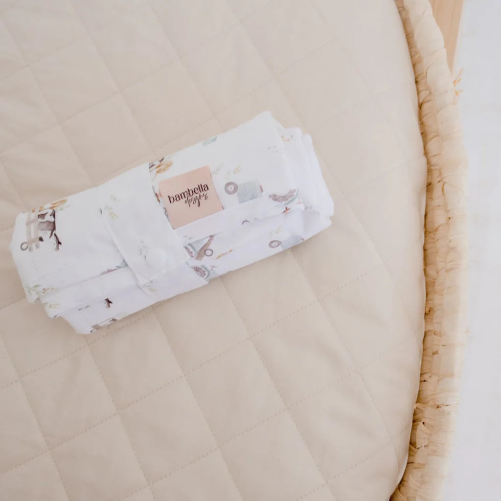 Bambella Designs / Waterproof Travel Change Mat - Oakwood Farm