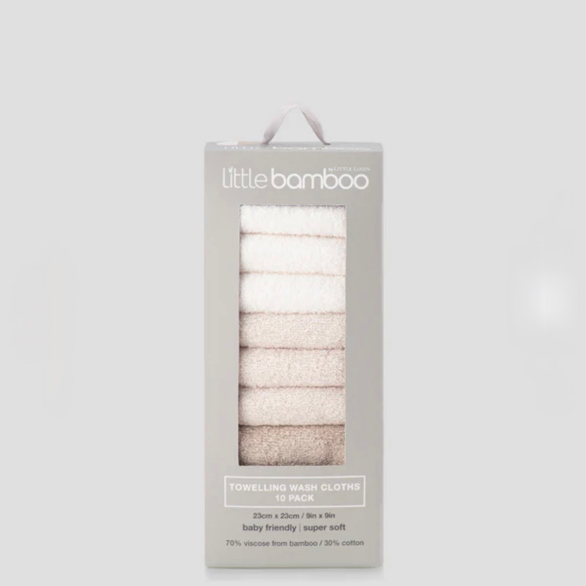 Little Bamboo / Towelling Washer 10pk