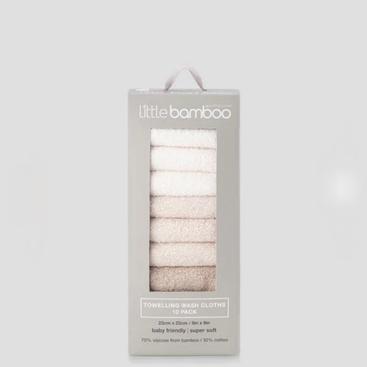 Little Bamboo / Towelling Washer 10pk