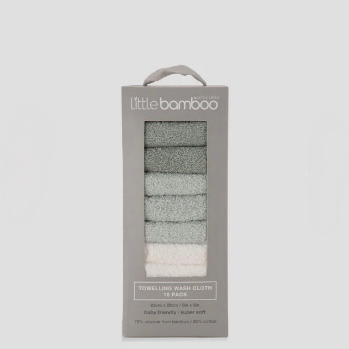 Little Bamboo / Towelling Washer 10pk