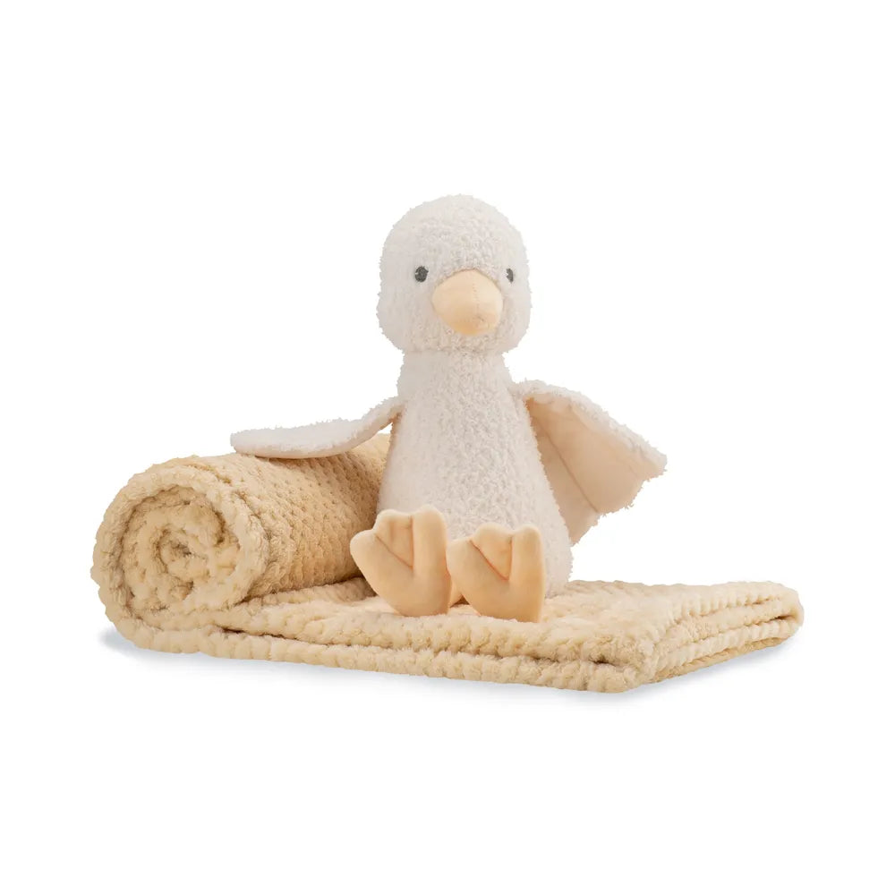 The Little Linen Company / Plush Toy & Blanket - Fuzzy Duck