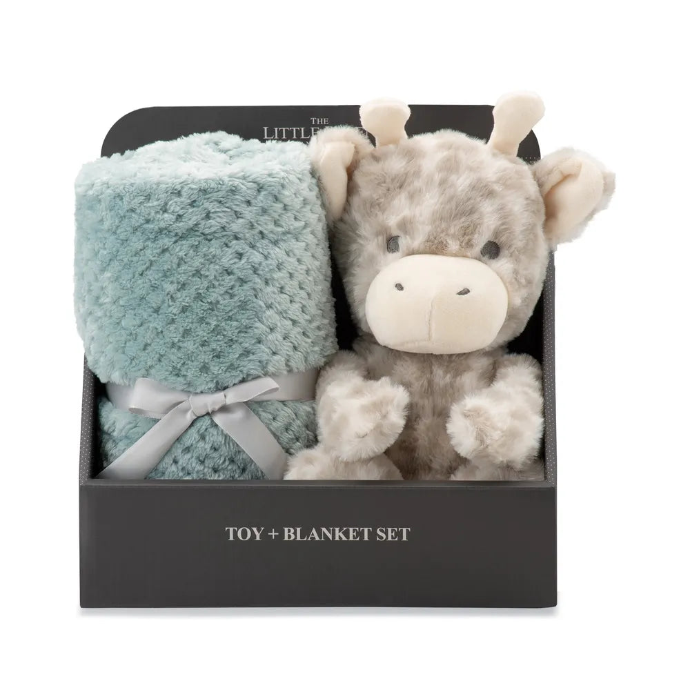 The Little Linen Company / Plush Toy & Blanket -  Savanna Giraffe