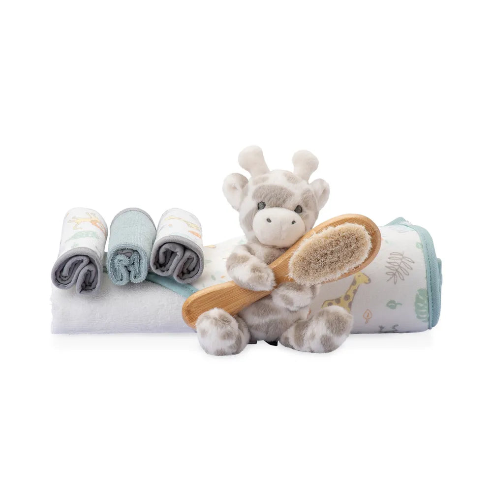 The Little Linen Company / Bath Gift Set - Savanna Giraffe
