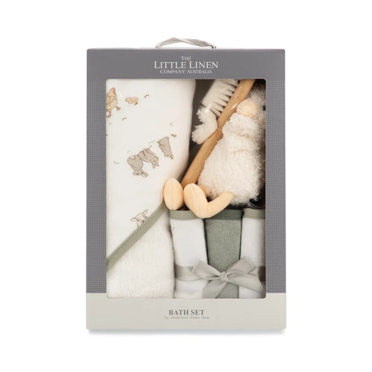 The Little Linen Company / Bath Gift Set - Fuzzy Duck