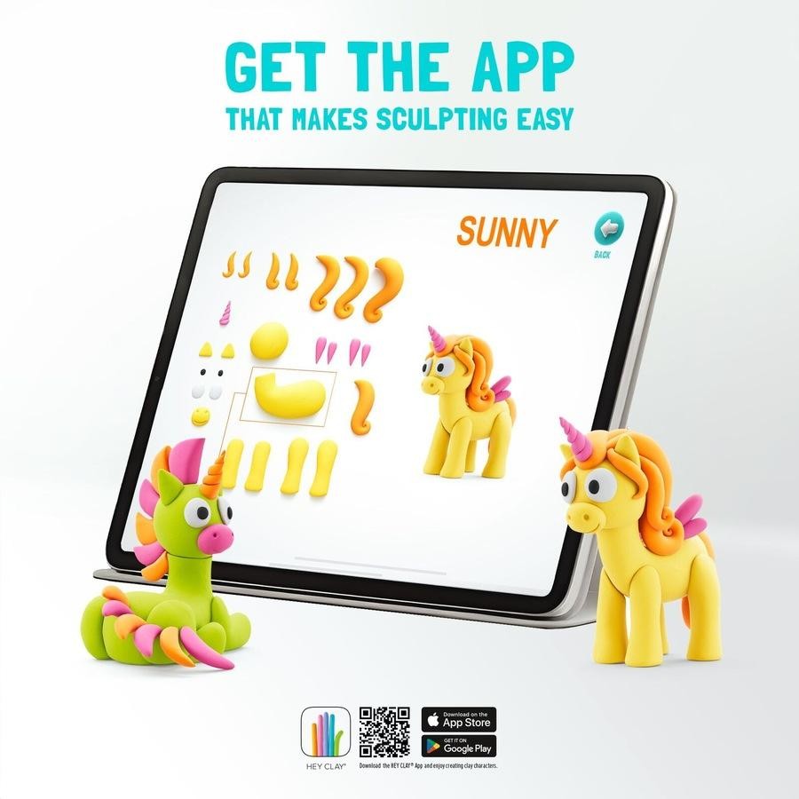 Hey Clay / Rainbow Unicorns Large Set 15 Cans