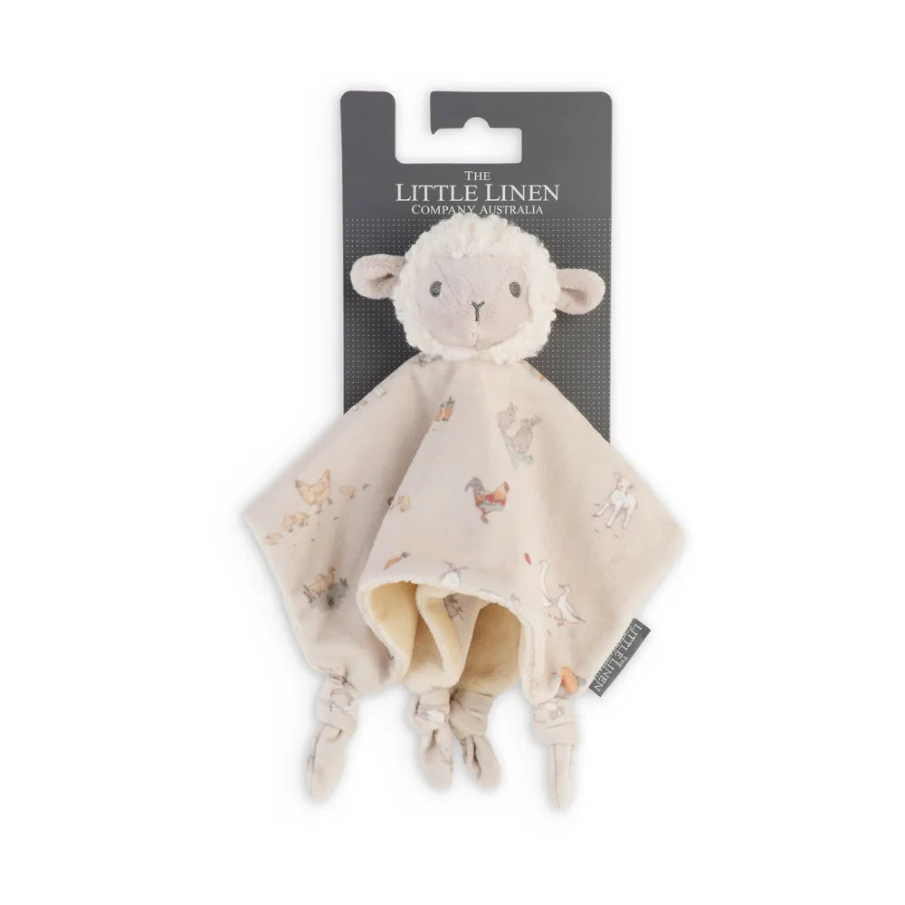 The Little Linen Company / Lovie/Comforter - Farmyard Lamb