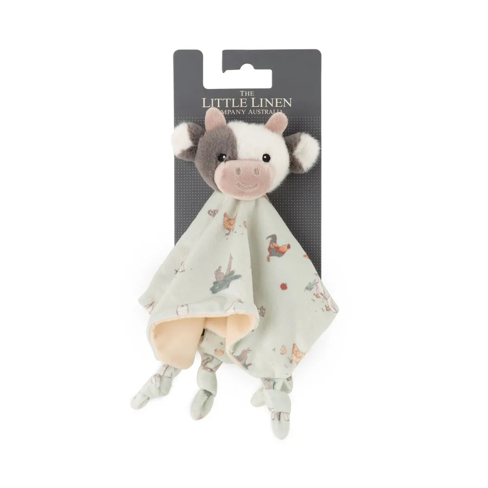 The Little Linen Company / Lovie/Comforter - Farmyard Cow