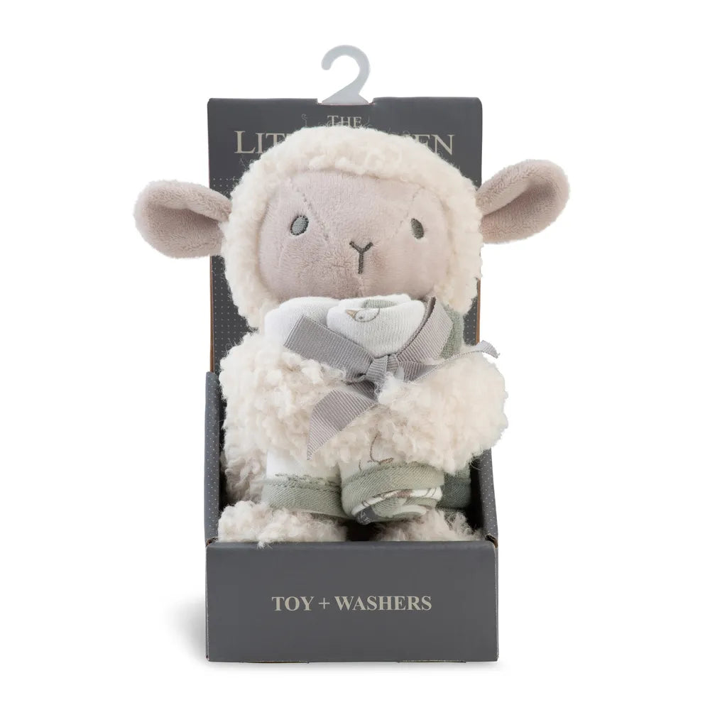 The Little Linen Company / Plush Toy & Washers - Farmyard Lamb