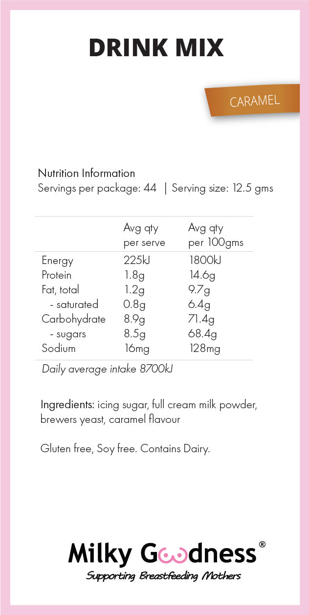 Milky Goodness / Caramel Lactation Drink Mix