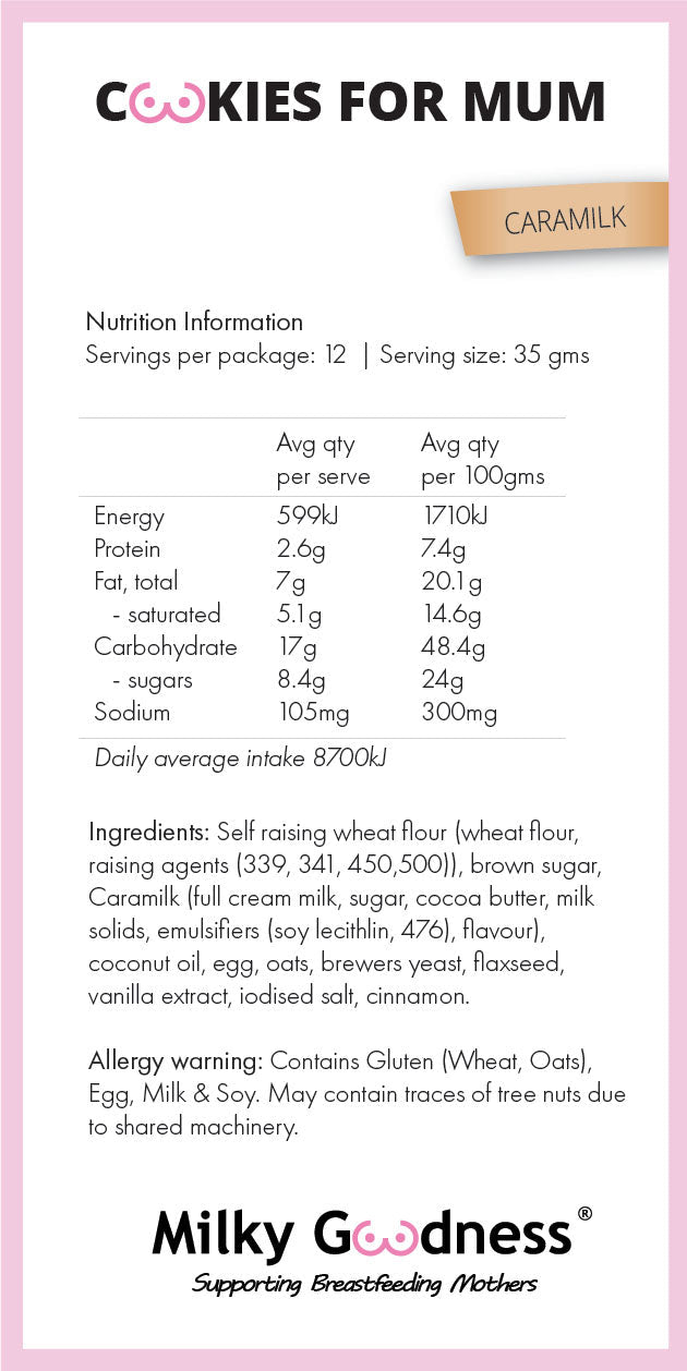 Milky Goodness / Caramilk Lactation Cookies