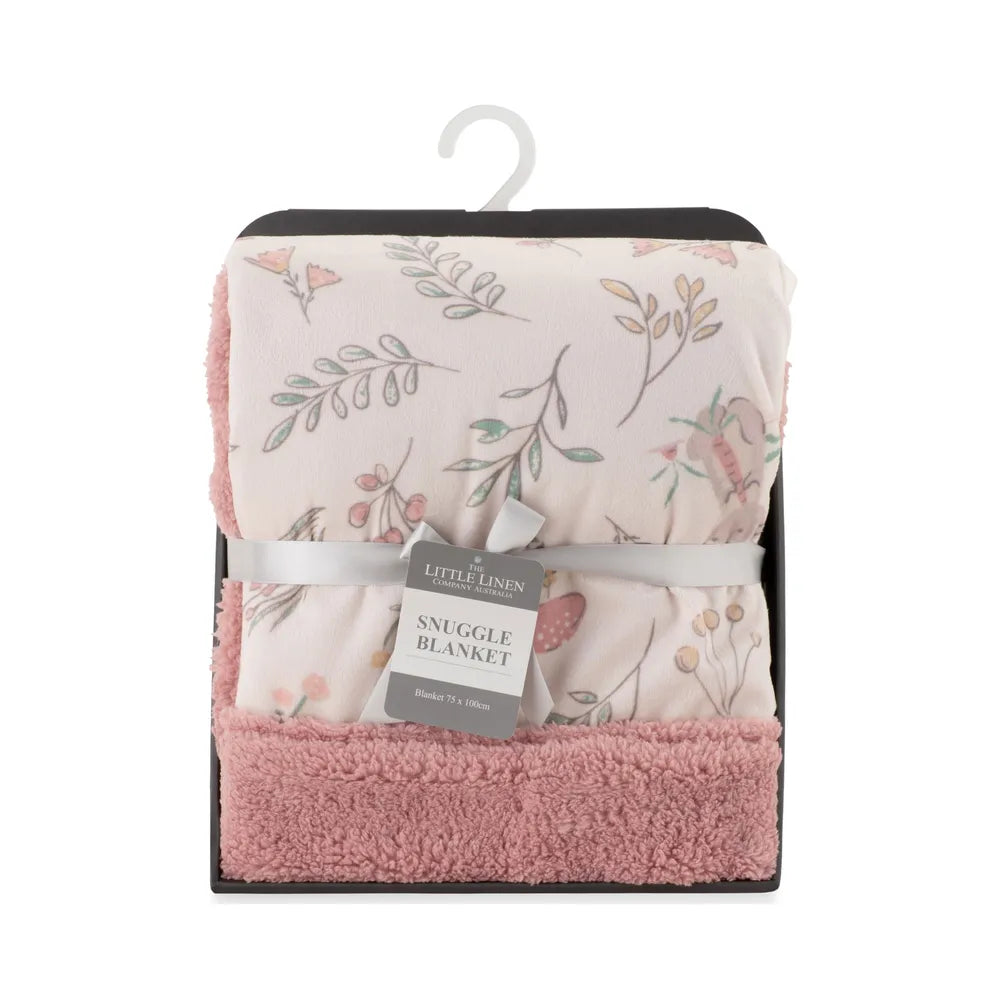 The Little Linen Company / Snuggle Blanket - Harvest Bunny