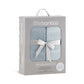 Little Bamboo / Cellular Blanket 2 Pack - Retro Blue