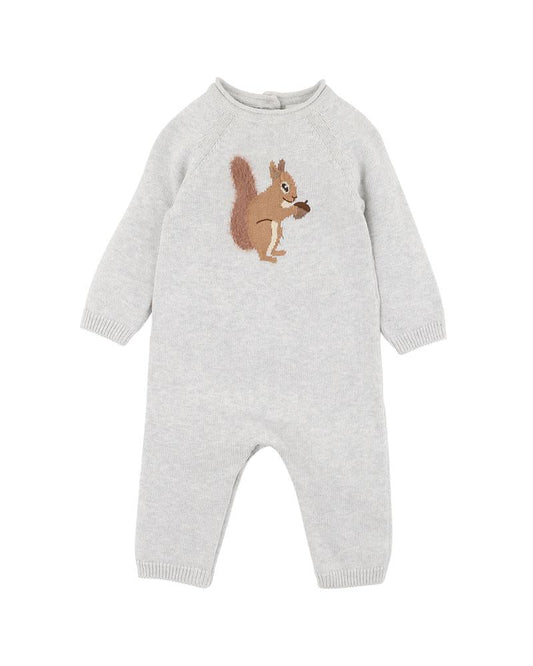 Bebe By Minihaha / Toby Squirrel Knitted Romper