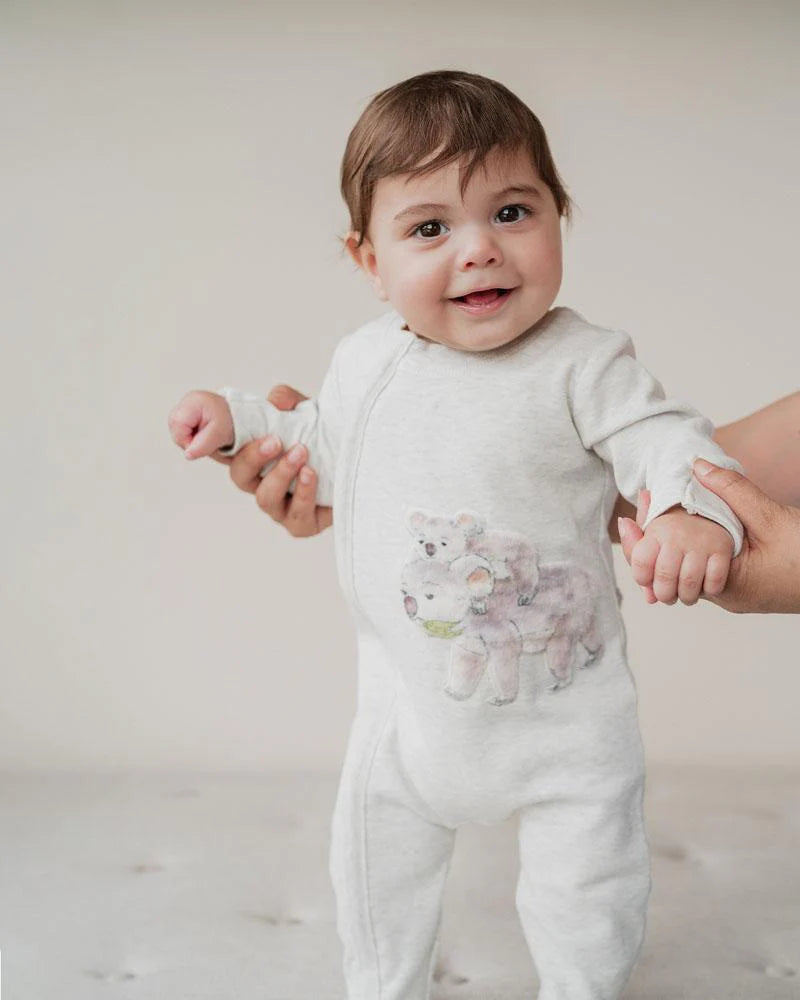 Bebe By Minihaha / Bailey Koala LS Zip Onesie