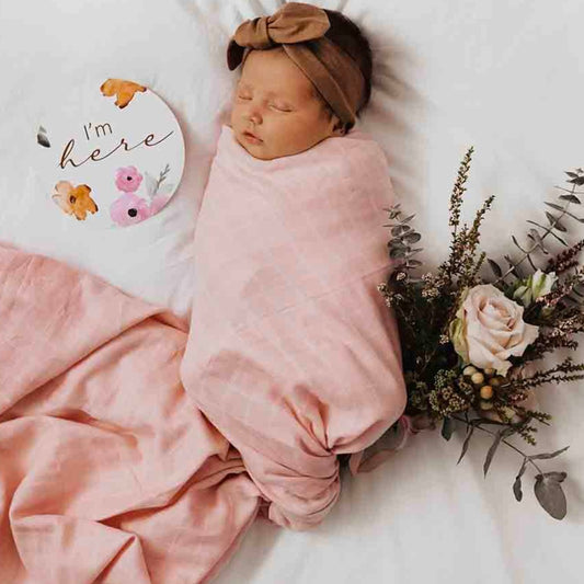 Snuggle Hunny / Muslin Wrap - Musk Pink