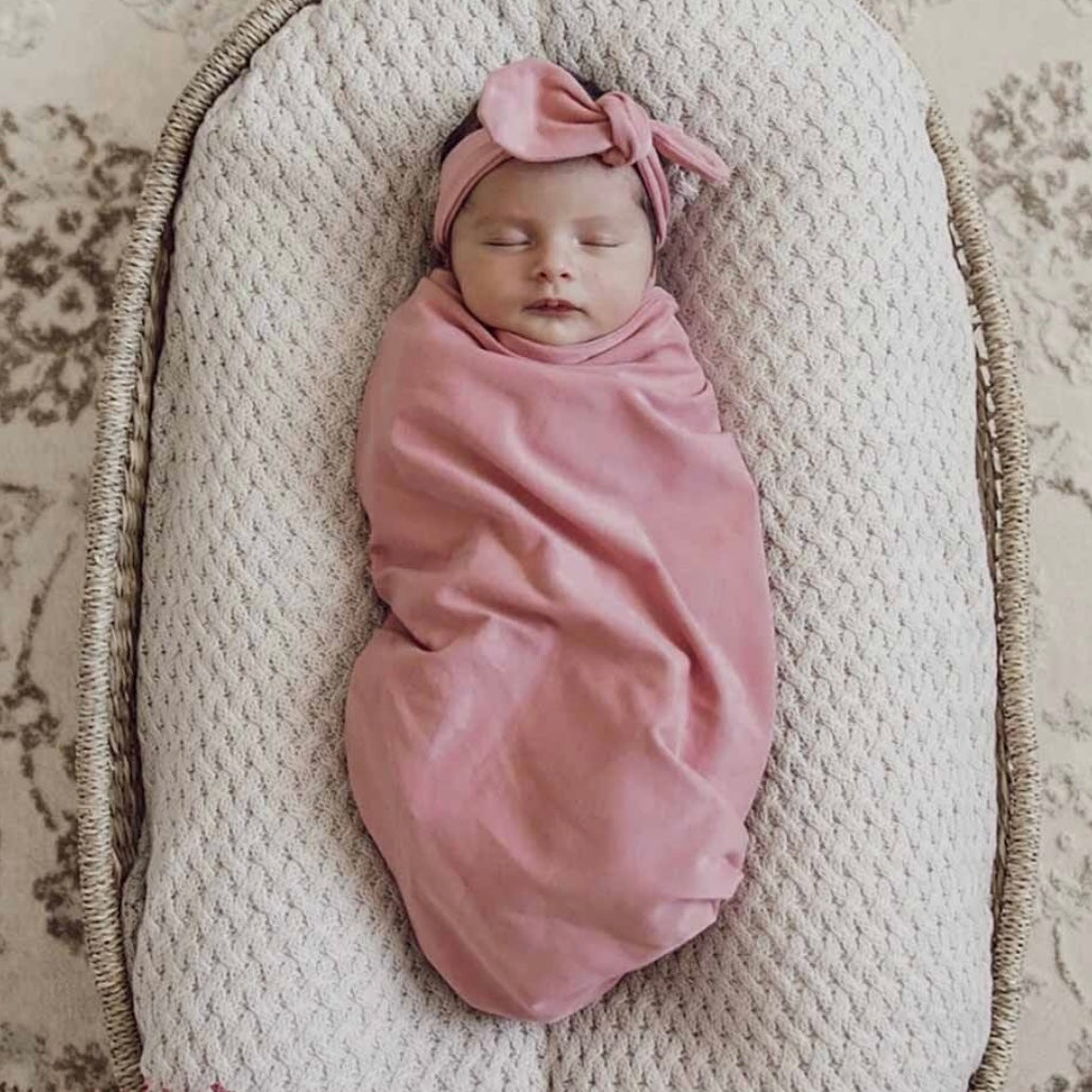 Snuggle Hunny / Jersey Wrap Set - Jewel Pink