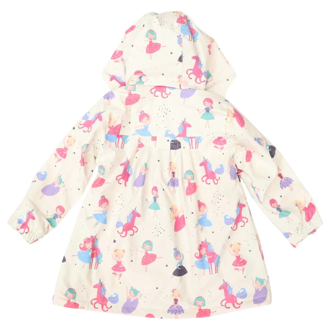 Korango / Dancing Unicorn Raincoat - Cream