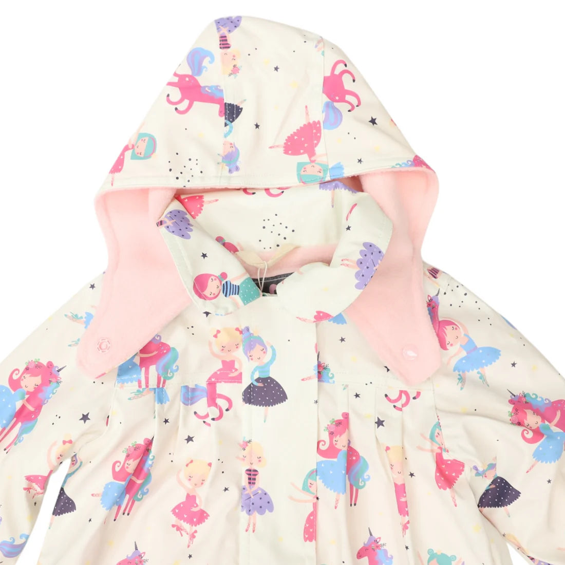 Korango / Dancing Unicorn Raincoat - Cream