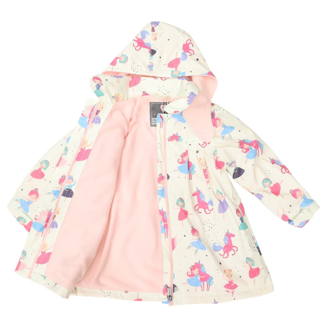 Korango / Dancing Unicorn Raincoat - Cream