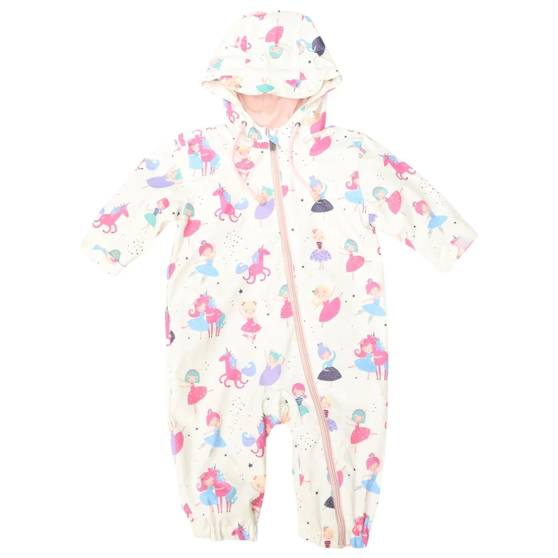 Korango / Dancing Unicorn Rain Suit - Cream