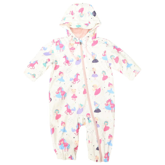 Korango / Dancing Unicorn Rain Suit - Cream