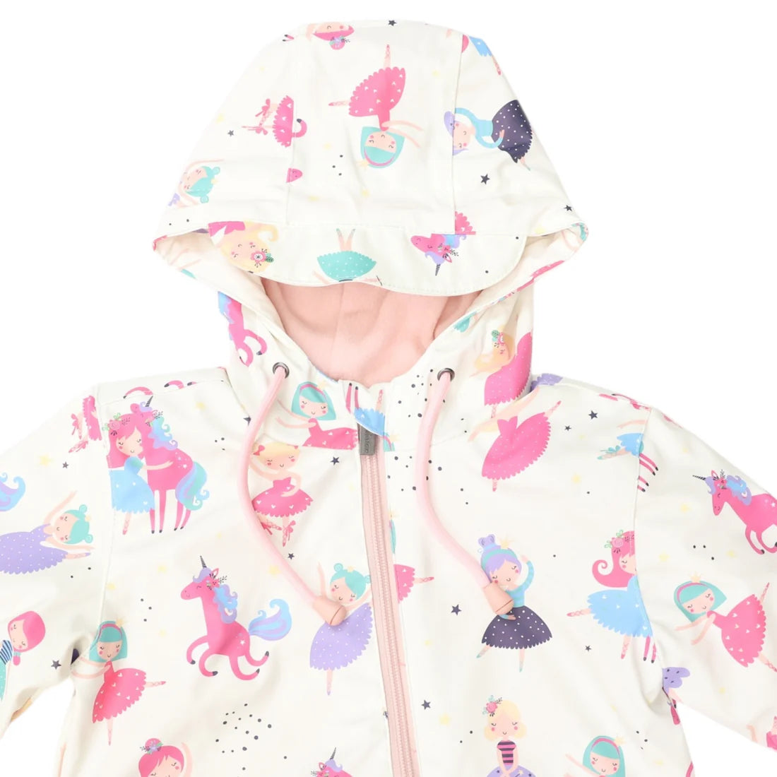 Korango / Dancing Unicorn Rain Suit - Cream