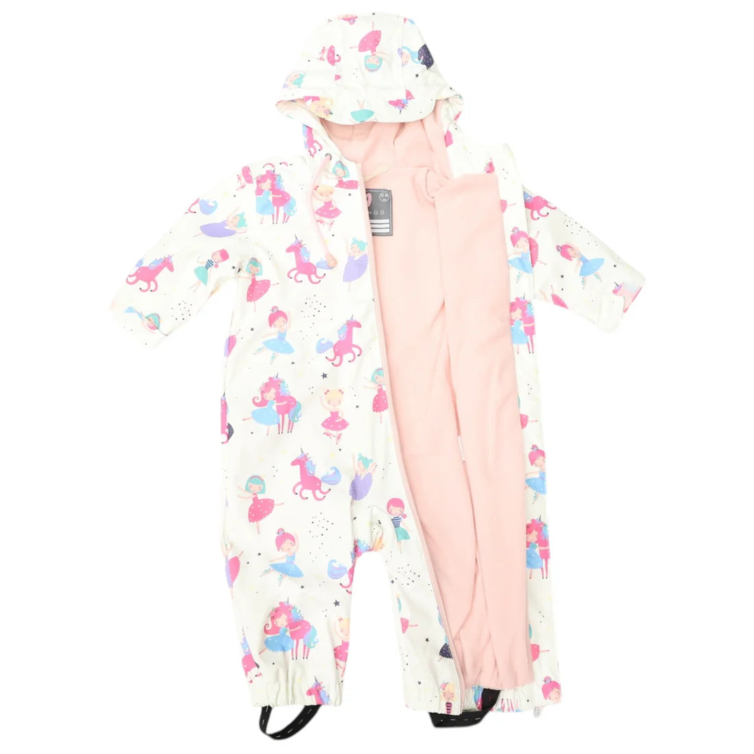 Korango / Dancing Unicorn Rain Suit - Cream
