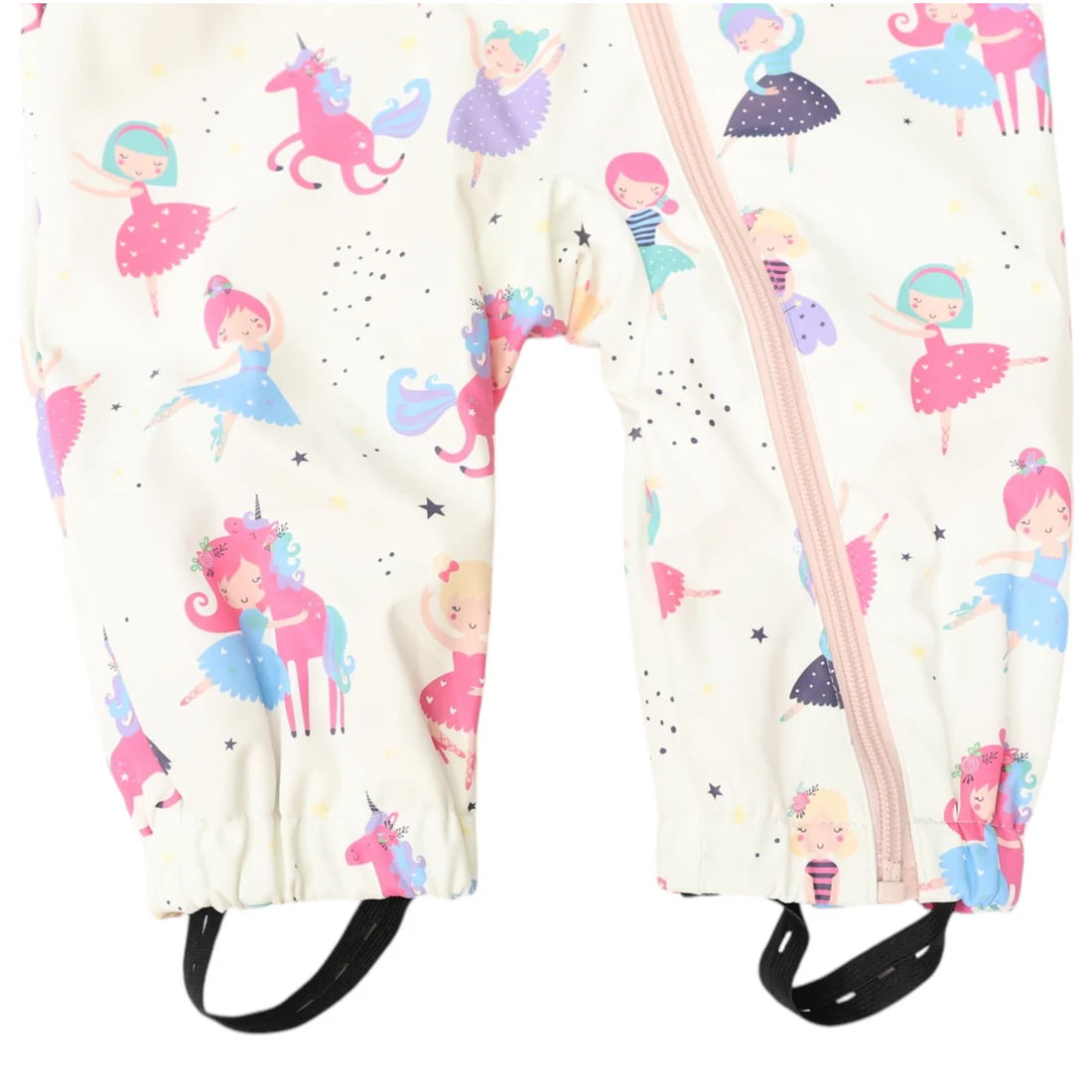 Korango / Dancing Unicorn Rain Suit - Cream