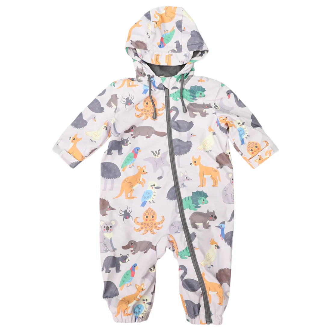 Korango / Australian Animal Rain Suit - Grey