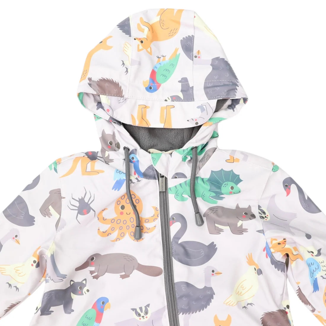 Korango / Australian Animal Rain Suit - Grey