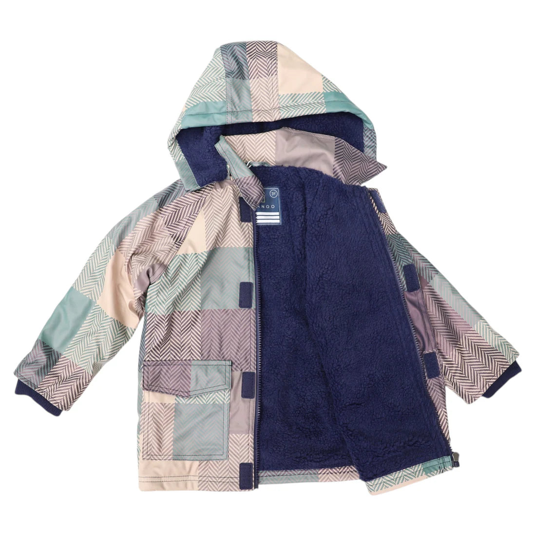 Korango / Sherpa Lined Check Raincoat