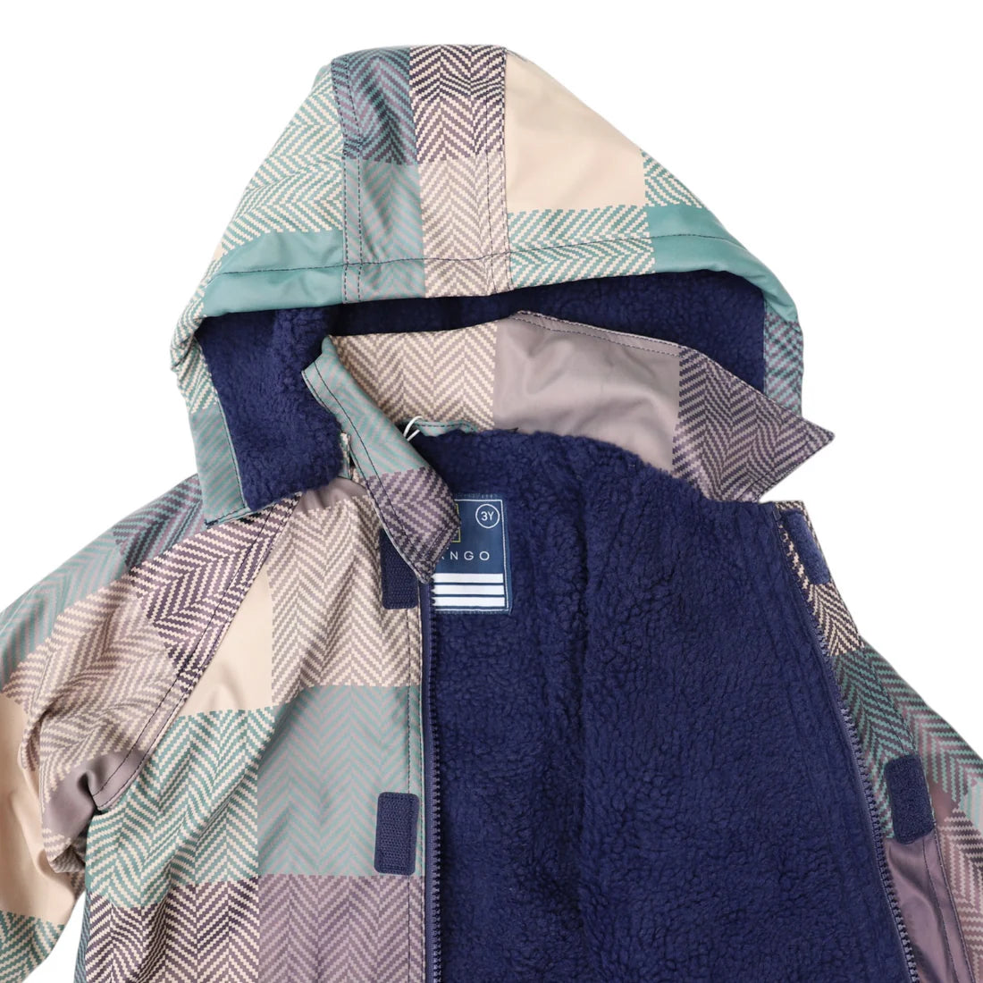 Korango / Sherpa Lined Check Raincoat