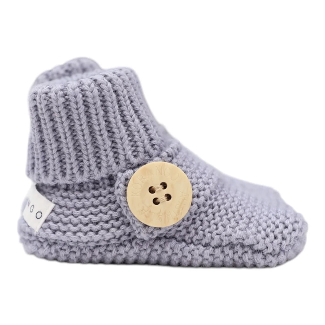 Korango / Cotton Knit Button Bootie