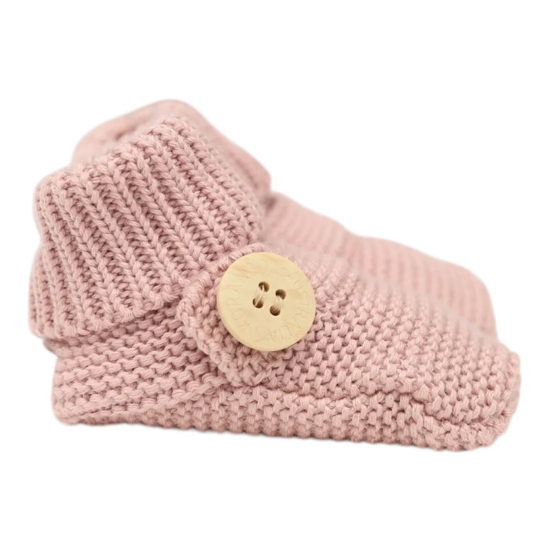 Korango / Cotton Knit Button Bootie