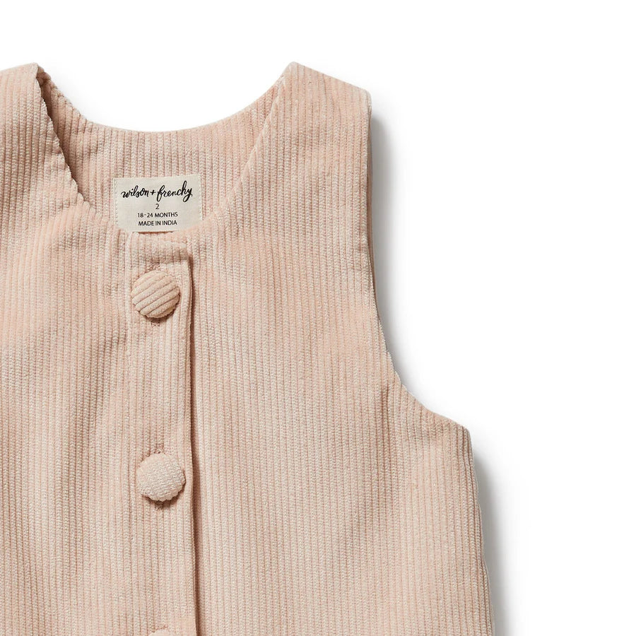 Wilson & Frenchy / Organic Cord Dress - Rose