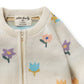 Wilson & Frenchy / Organic Knitted Jacquard Growsuit - Flower Pop