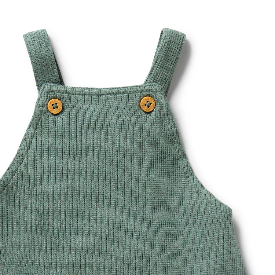 Wilson & Frenchy / Organic Waffle Overall - Pine Green