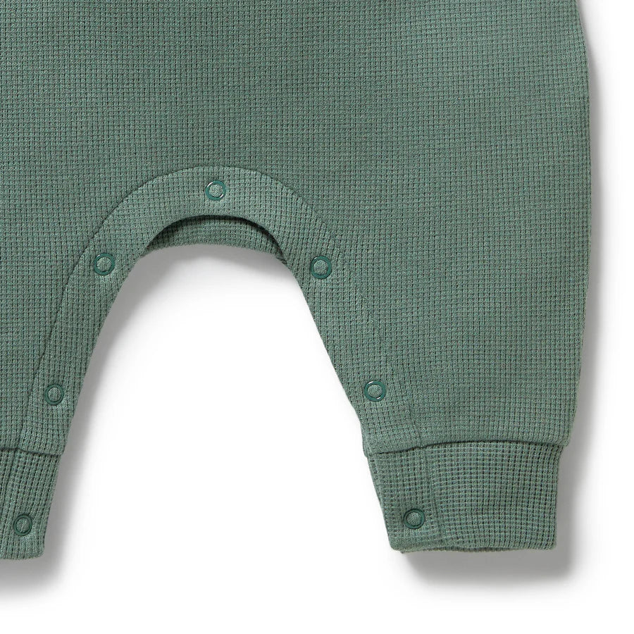 Wilson & Frenchy / Organic Waffle Overall - Pine Green