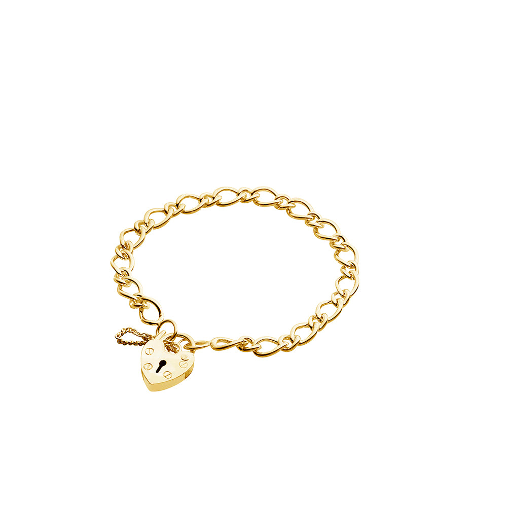 Tiny Treasures / Gold Baby Bracelet with Padlock