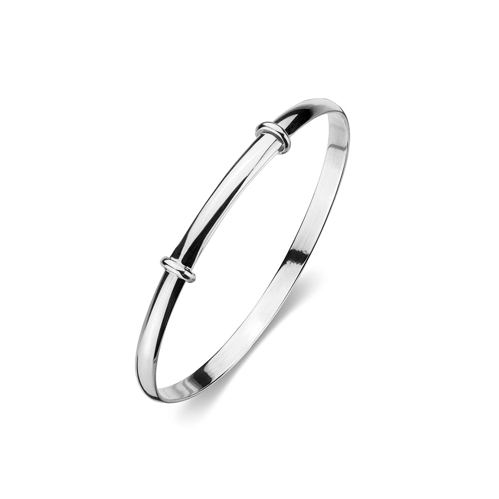 Tiny Treasures / Sterling Silver Baby Half Round Bangle