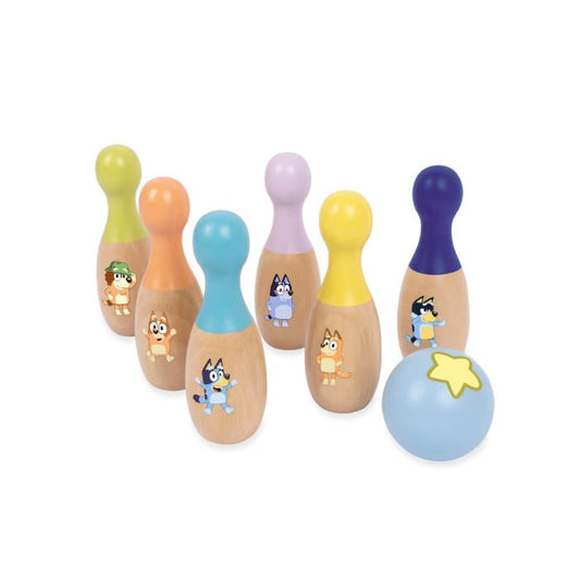 Bluey / Wooden Skittle Set