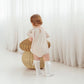 Aster & Oak / Embroidered Knit Romper - Sand