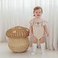 Aster & Oak / Embroidered Knit Romper - Sand