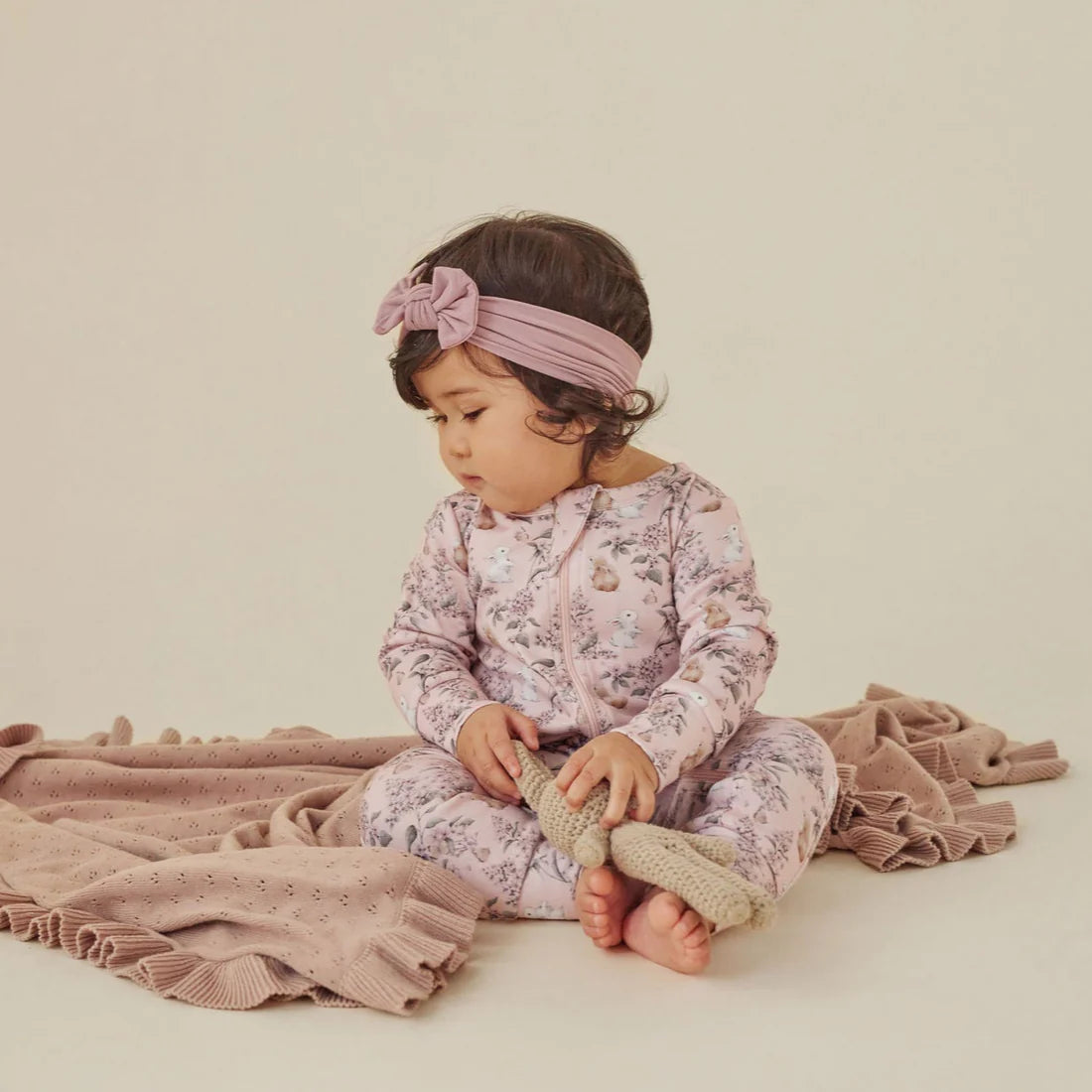 Aster & Oak / Bunny Friends / Zip Romper